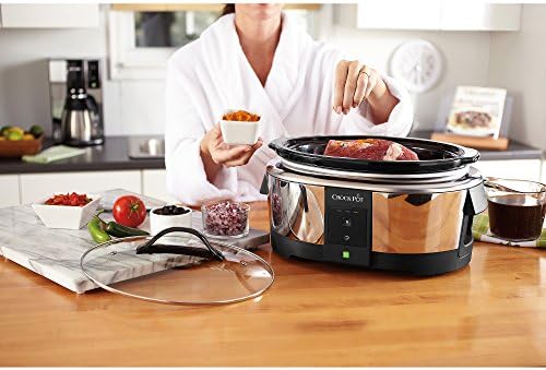 6-Quart Wifi Controlled Smart Digital Programmable Slow Cooker Oval Stoneware Pot Remote Access Free WeMo App
