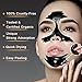 Blackhead Remover, Charcoal Peel Off Mask, Black Mask Purifying Peel Off Mask with Facial Brush, Deep Pore Cleansing + Acne Treatment, 60g