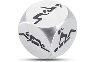 TI-EDC Anniversary Wedding Gifts for Him Her Date Night Ideas Dice Funny Couple Gifts for Girlfriend Boyfriend Birthday Valentines Halloween Christmas Wedding Steel Gifts Date Night Dice after Dark Edition