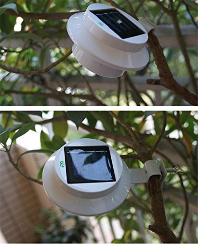 image for SRY-LED Solar Powered Security Bright Outdoor Sink Pathway 3 LED Fence
