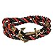 Vintage Nautical Anchor Charm Multiplayer Rope Twining Weave Nylon Rope Bracelet By Rivertree