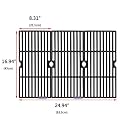 Uniflasy Cast Iron Grill Cooking Grid Grate Replacement Parts for Broil King 987844, 987847, Charbroil 463240904, 463250512, 463251505, 463251605, 463251713, 463622514, 463650413, G517-0014-W1