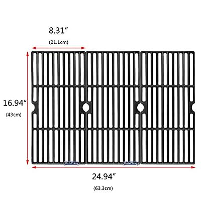 Uniflasy Cast Iron Grill Cooking Grid Grate Replacement Parts for Broil King 987844, 987847, Charbroil 463240904, 463250512, 463251505, 463251605, 463251713, 463622514, 463650413, G517-0014-W1