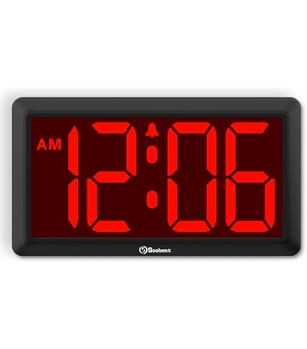 Amazon.com: LED Digital Wall Clock with Large Display, Big Digits