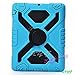 NEW Shockproof Dirt Snow Sand Proof Extreme Army Military Heavy Duty Cover Case Kickstand for Apple iPad 2 3 4 iPad 2/3/4 @XYG (10-blue/black)