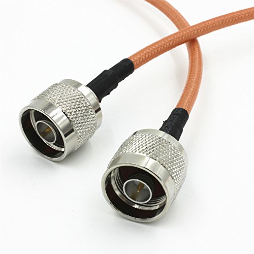 100cm RF RG142 Pigtail N Male Plug Pin to N Male Straight Cable Jumper 1M Quick USA Shipping