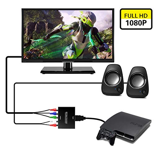 HDMI to YPbPr Converter, Wenter 1080P HDMI to Component Converter with HD Video, Support PS3, DVD, Xbox 360 to HDTV and Projector - Thumbnail 4