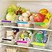 M-Aimee 4Pack Plastic Fruits Refrigerator Storage Tray Organizer with Handle Random Color