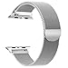 yamen Compatible for Apple Watch Band 38mm 40mm Women Milanese Loop for iwatch Band Series 2 Series 3 Series 4 Silver