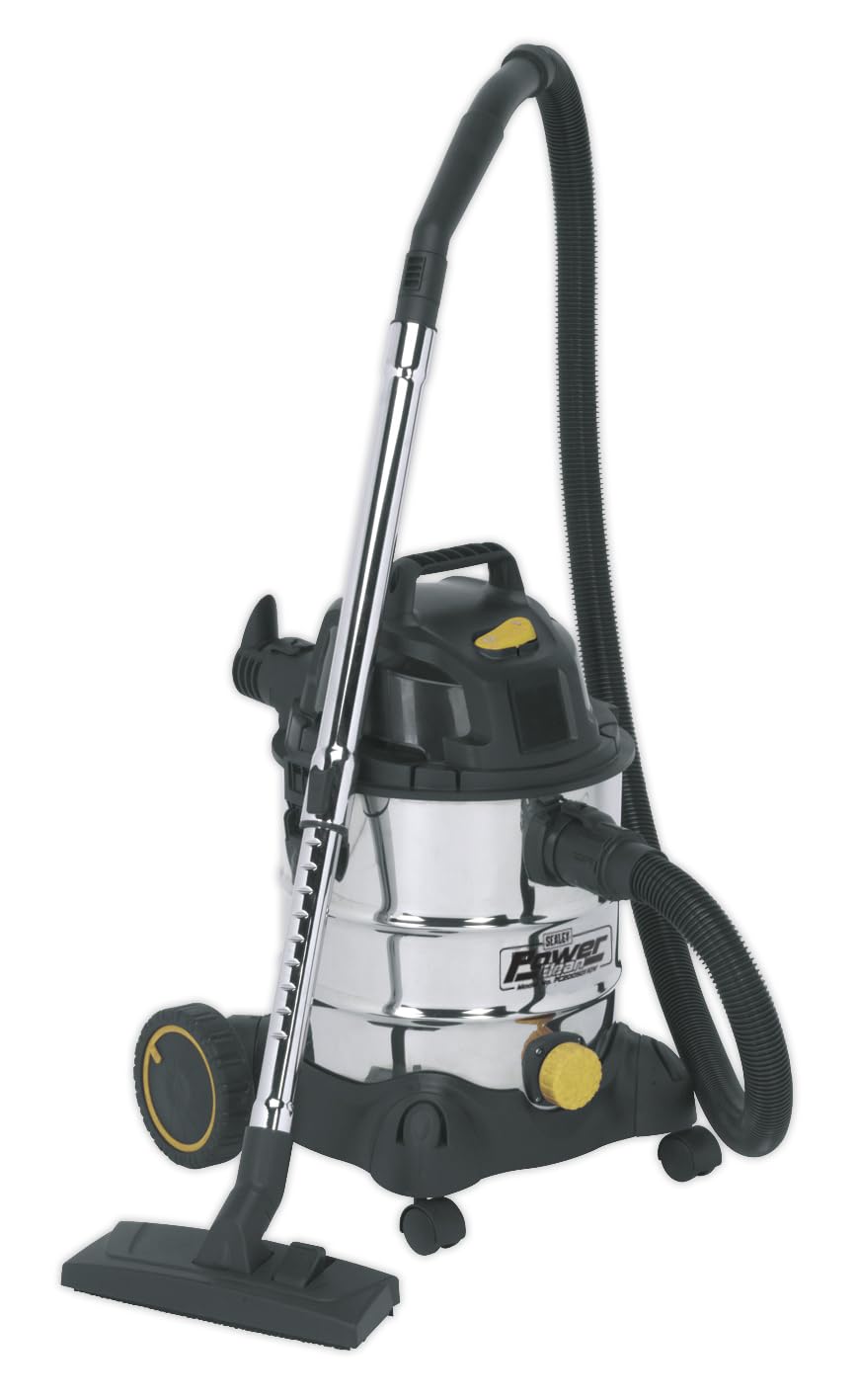 Sealey Pc200Sd110V Vacuum Cleaner Industrial Wet & Dry 20Ltr 1250W/110V