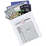 FILE'R PROOF Fireproof Document Bag (15"x11") | Non-Itchy Silicone Coated Fire Resistant Pouch Fireproof Safe Storage For Money & Valuables