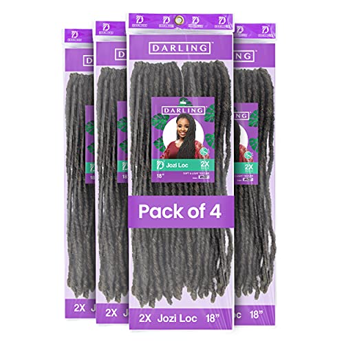 Darling Jozi Locs 8X Crochet Hair Extensions (4 packs, 2x per pack