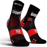 PRORACING SOCKS V3.0 (PRS V3) - ULTRALIGHT RUN HIGH (T3, Black/Red)