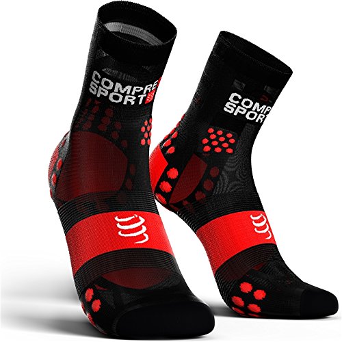 PRORACING SOCKS V3.0 (PRS V3) - ULTRALIGHT RUN HIGH (T3, Black / Red)