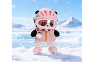 Suitable for 17CM Trend Doll Clothes Pants Shoes Hat Glasses Snowboard Snowshoes--Fast Delivery 7-15 Days (Pink ice Skate Set
