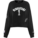 Pro Standard NBA womens Womens Nba San Antonio Spurs Classic Player Brushed Back French Terry Crewneck Sweatshirt