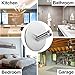 [4 Pack] Adhesive Towel Hooks, EMISK 304 Stainless Steel Robe Hook Hanger, Waterproof Wall Hooks Holder for Bathroom Kitchen and Bedroom