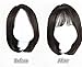 HAIQUAN Hair Bang Human Hair Clip in Bangs Flat Bangs Fashion Fringe Hair Extension (Flat Bangs, Natural Black)