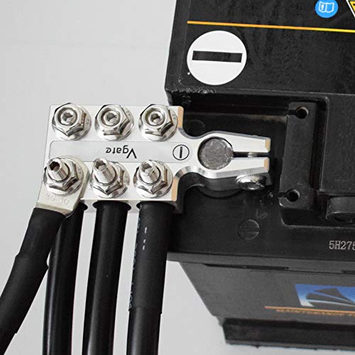Vgate Lead Acid Battery Terminal Clamps, 8AWG up to 4/0(XL) AWG Gauge