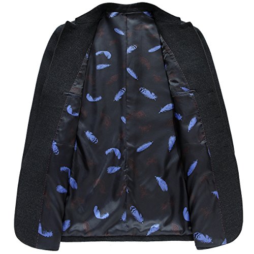 SUNNY SHOP Men s Mandarin Collar Blazer Jacket - PUBG 