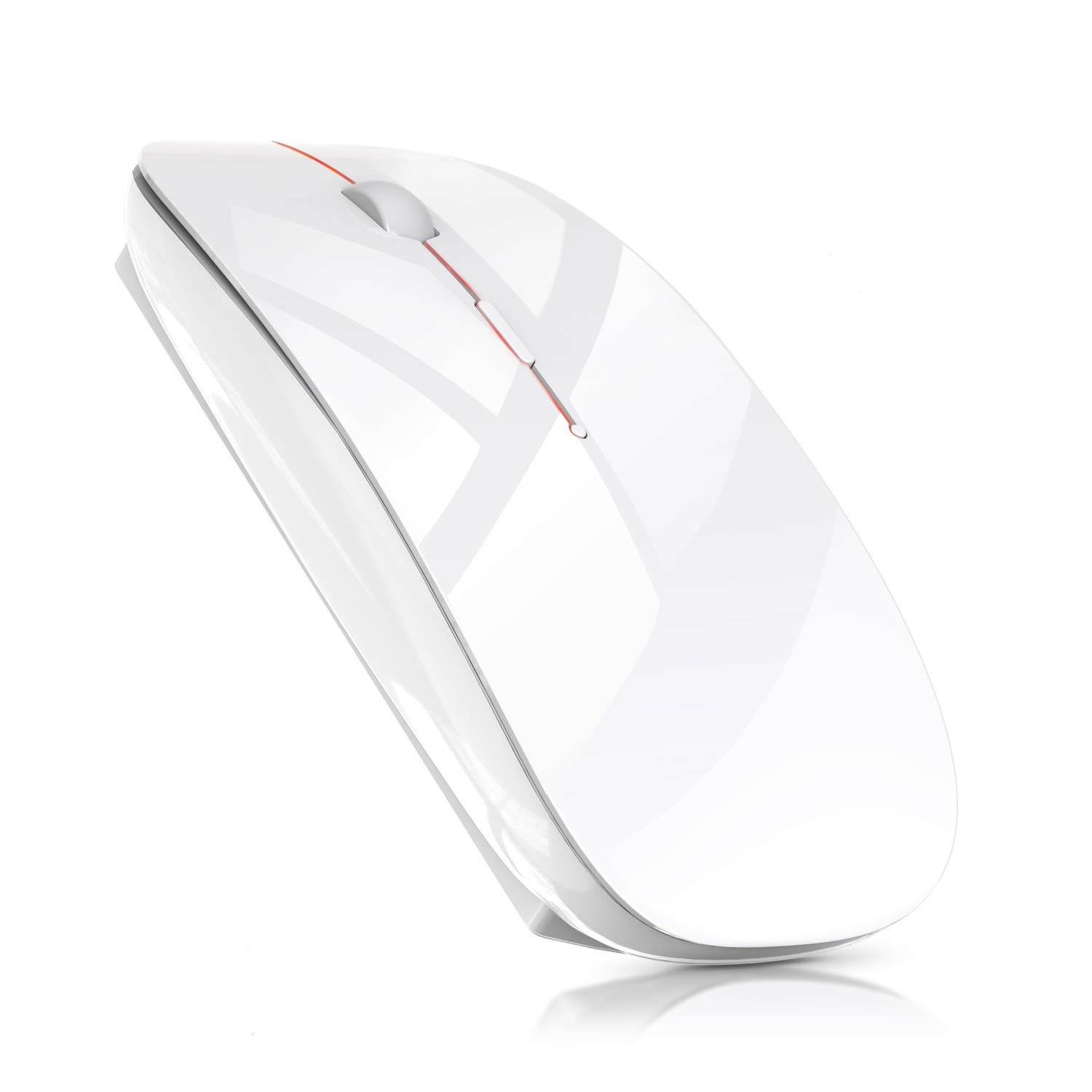 ワイヤレスマウス 超薄型 静音 無線 マウス 省エネルギー 2.4GHz 3DPIモード 高精度 持ち運び便利 Mac/Windows/surface/Microsoft Proに対応 ホワイト商品画像