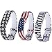 Moretek Smart Watch Band Replacement Bracelet Straps for Fitbit Flex Wireless Activity Sleep Bands (Square/flag/strip 3)