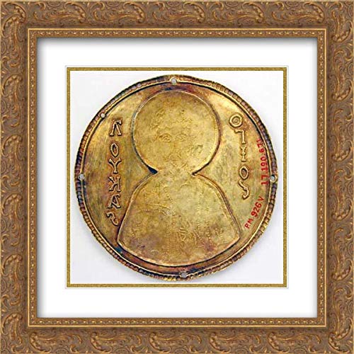 Byzantine Culture - 20x20 Gold Ornate Frame and Double Matted Museum Art by Museum Prints Titled: Me