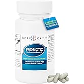 GeriCare Ultimate Probiotic and Digestive Health Supplement - Complete Gut Repair, Seed Probiotics, and Florastor Probiotic Formula. Probiotics for Women and Men Lactose & Gluten-Free - 50 Capsules.
