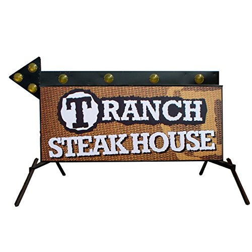 Illuminated Portable Flashing Arrow Sign with Custom Full