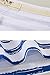 BEARSLAND Women's Striped Long Sleeves Breastfeeding and Nursing Top,Deep Blue/White,Medium