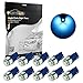 Partsam Blue T10 LED Bulbs Car Interior Dome Lights, 6000K Super Bright 194 168 2825 W5W LED Bulbs for Truck Dome Map Door Courtesy License Plate Lights, 10 Pack