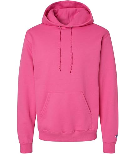 Champion Mens Powerblend Hooded Sweatshirt, XL, Wow Pink at Amazon