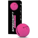 TaylorMade SpeedSoft Golf Balls (Hi-Vis Pink, 3pk) 1 Sleeve 2025