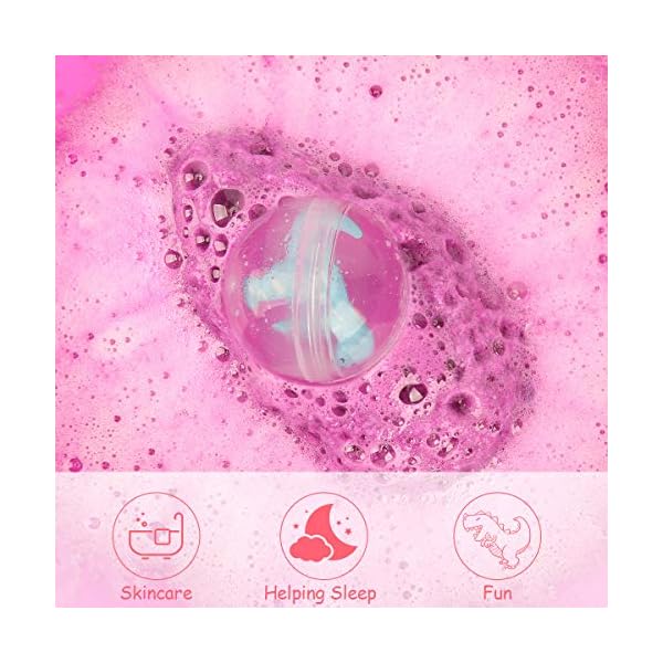 Bath-Bombs-for-Kids-with-Surprise-Inside-6PCS-Dino-Egg-Handmade-Natural-Fizzy-Bath-Bombs-Dinosaur-Toys-for-Girls-Boys-Birthday-Easter-Gift-Set Bath Bombs for Kids with Surprise Inside, 6PCS Dino Egg Handmade Natural Fizzy Bath Bombs Dinosaur Toys for Girls Boys…