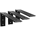 Heavy Duty Countertop Support Bracket 3 Pack - 6" x 6" x 2.5" L Bracket Metal Corbels for Quartz, Granite, Wood, Concrete, Laminate Countertops