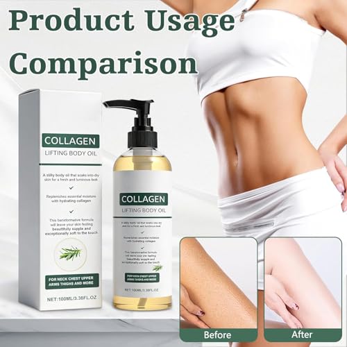 Collagen Lifting Body Oil, 2026 Collagen Oil, Collagen Oil for Firming Skin, Lightweight Moisturizing Oil for Face and Body, Improves Elasticity (2PCS)