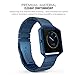 MoKo Fitbit Blaze Band , Stainless Steel Metal Replacement Link Bracelet with Double Button Folding Clasp for Fitbit Blaze Smart Fitness Watch, Frame NOT Included - BLUE