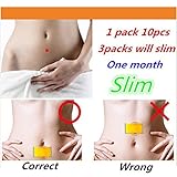 Carole4 10Pcs Slimming Patch Weight-losing Navel Sticker Pure Natural Strong Fast Effective Weight Loss Fat Burning Patch(10Pcs)