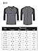 KUULEE MrWonder Men's Casual Slim Fit Raglan Baseball 3/4 Sleeve 3 Button Henley T-Shirts Deep Gray and Black M