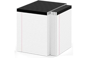 NICHELA 24 Pack Legal Pads 8.5 x 11 Note Pads 8.5 x 11 Inch Notepad 720 Sheets Writing Pads Wide Ruled Lined Paper Pads White Paper Note Pads 8.5 x 11 with 30 Sheets Per Legal Pad for School, Office, Home