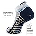 Balega Silver Compression Fit Performance No Show Athletic Running Socks for Men and Women (1 Pair), White/Grey, Small