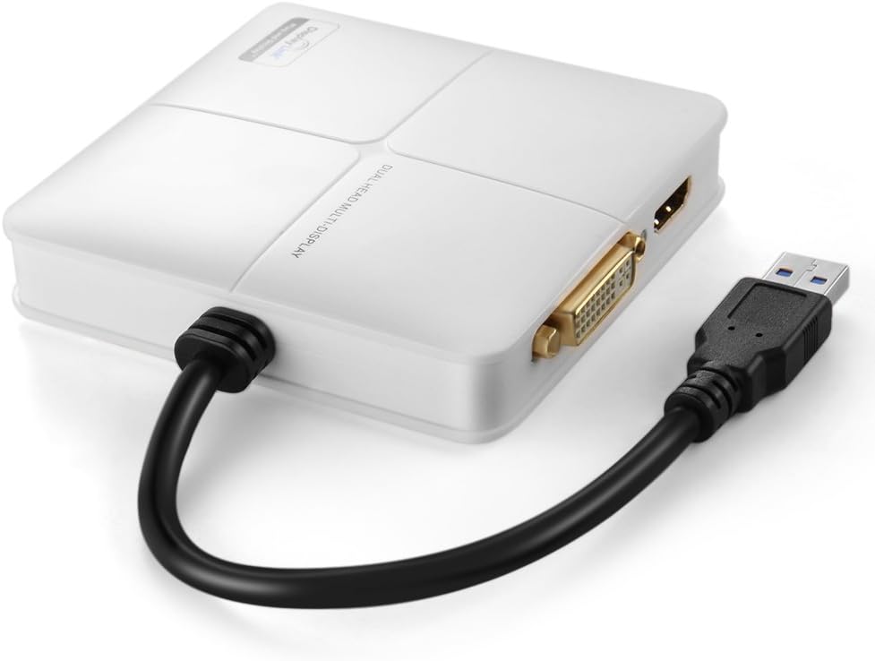 TNP USB 3.0 to HDMI & DVI/VGA + RJ45 Gigabit Ethernet Network Adapter ...