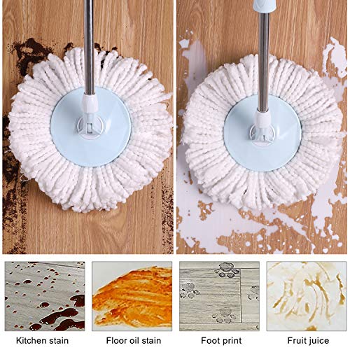 image for YAMTION 360 Spin Mop Bucket System for Floor Cleaning System with Ad