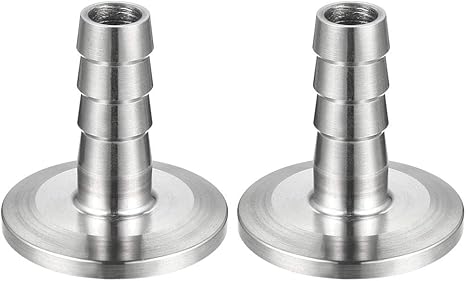 Amazon Uxcell 2個入り 304ステンレススチール Kf25フランジから13mmラバーホースバーブアダプター 真空 焼き入れ用 継手