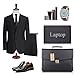 Jack&Chris New PU Leather Briefcase Messenger Bag Laptop Bag, MBYX012, Clasp Upgrade