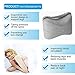 Aocome Knee Pillow for Side Sleepers - Ergonomically Designed for Back Pain, Sciatic Nerve Pain Relief, Leg Pain, Pregnancy and Joint Pain - Memory Foam Leg Pillow (Bonus Sleep Mask)