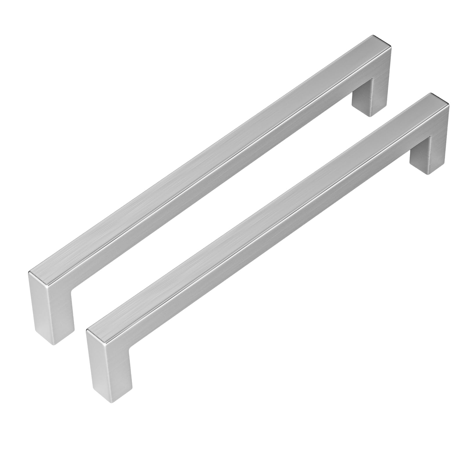 Goldenwarm® furniture handle bar stainless steel brushed cabinet handles drawer handles kitchen cabinet tube width 12 mm x 12 mm