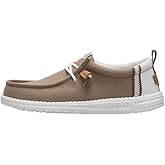HEYDUDE Men's Wally Craft Linen Slip-On Loafers | Lightweight Comfortable Shoes | Travel Ready Casual Walking Sneakers