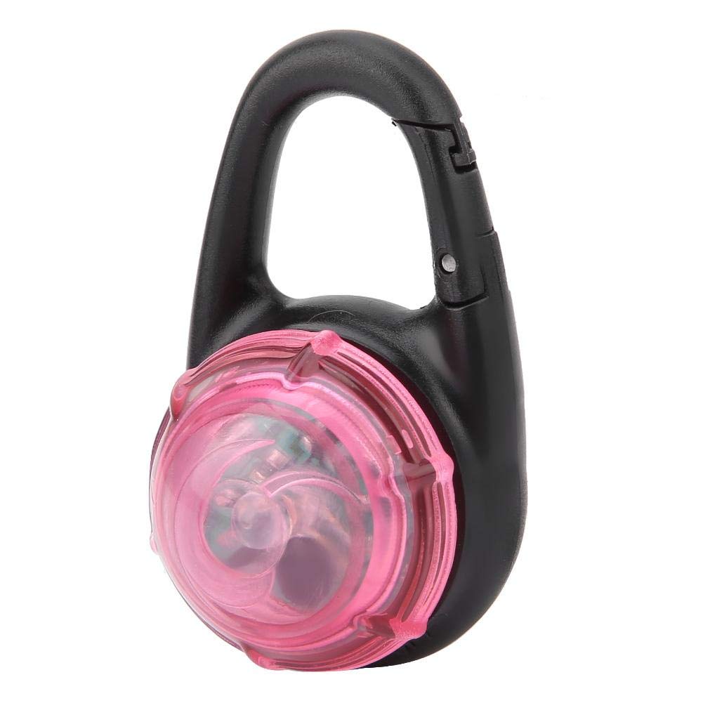 LED Pet Dog Luminous Night Walking Light Safety Pendant Dog Necklace Glowing Collar for Pet Dog Outdoor Indoor(Pink)