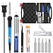 Tabiger Soldering Iron Kit 60W 110V-Adjustable Temperature Welding Soldering Iron with Tool Carry Case